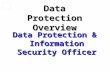 Data Protection Overview Data Protection & Information Security Officer.