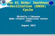 The El Niño/ Southern Oscillation (ENSO) Cycle Michelle L’Heureux NOAA Climate Prediction Center (CPC) August 2013.