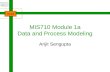 ISOM MIS710 Module 1a Data and Process Modeling Arijit Sengupta.