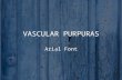 VASCULAR PURPURAS Arial Font. 2 Hemostasis Haemostasis refers to spontaneous arrest of bleeding caused by injury of small blood vessels. Small vessels.