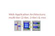 Web Application Architecture: multi-tier (2-tier, 3-tier) & mvc.