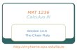 MAT 1236 Calculus III Section 14.5 The Chain Rule .