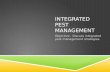 INTEGRATED PEST MANAGEMENT Objective: Discuss integrated pest management strategies.