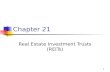 1 Chapter 21 Real Estate Investment Trusts (REITs)