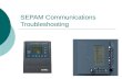SEPAM Communications Troubleshooting. Power  Communications module not powered.