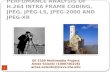 IMPLEMENTATION AND PERFOMANCE ANALYSIS OF H.264 INTRA FRAME CODING, JPEG, JPEG-LS, JPEG-2000 AND JPEG-XR 1 EE 5359 Multimedia Project Amee Solanki (1000740226)