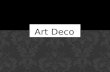 Art Deco. WHAT IS ART DECO? Art Deco, also called style moderne, is a movement in the decorative arts and architecture that originated in the 1920s and.