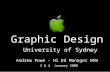 Graphic Design University of Sydney Andrew Powe - Hi Ed Manager NSW 3 & 4 January 2000.