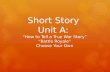 Short Story Unit A: “How to Tell a True War Story” “Battle Royale” Choose Your Own.