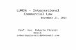 LUMSA – International Commercial Law November 21, 2014 Prof. Avv. Roberto Pirozzi Email: robertopirozzi13@hotmail.com.