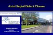 Atrial Septal Defect Closure Stephen Brecker Director, Cardiac Catheterisation Labs.