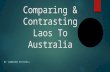 Comparing & Contrasting Laos To Australia BY CAMERON MITCHELL.