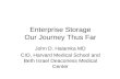 Enterprise Storage Our Journey Thus Far John D. Halamka MD CIO, Harvard Medical School and Beth Israel Deaconess Medical Center.