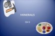 MINERALS CH 3. Minerals  Why important? BUILDING BLOCKS of Rocks and Earthâ€™s Crust! Many uses