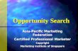 Opportunity Search Asia-Pacific Marketing Federation Certified Professional Marketer Copyright Marketing Institute of Singapore.
