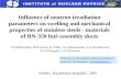 Influence of neutron irradiation parameters on swelling and mechanical properties of stainless steels - materials of BN-350 fuel assembly ducts O.P.Maksimkin,