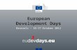 1 European Development Days Brussels - 16-17 October 2012.