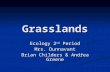 Grasslands Ecology 2 nd Period Mrs. Dunnavant Brian Childers & Andŕea Greene.