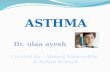 What Is Asthma? Asthma is a chronic (long-term) lung disease that inflames and narrows the airways. Asthma causes recurring periods of wheezing (a whistling.
