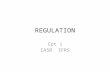 REGULATION Cpt 1 IASB IFRS. Reasons for Regulation.