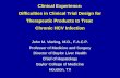 Clinical Experience: Difficulties in Clinical Trial Design for Therapeutic Products to Treat Chronic HCV Infection John M. Vierling, M.D., F.A.C.P. Professor.