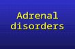 Adrenal disorders. Steroid actions l Amino acid catabolism (muscle wasting)… gluconeogenesis in the liver.. Hyperglycemia… increased insulin output…
