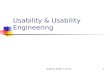 Usability 2009 J T Burns1 Usability & Usability Engineering.