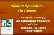 Habitat Restoration On Campus Campus Ecology: An Education Program of the National Wildlife Federation.