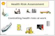 HRA Workshop HRA-2 Slide 1 Health Risk Assessment Controlling health risks at work.