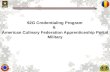 1 American Culinary Federation Apprenticeship Portal Military 92G Credentialing Program &