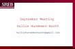 Company LOGO September Meeting Hallie Hundemer-Booth halliehundemerbooth@gmail.com.