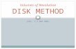 (SEC. 7.3 DAY ONE) Volumes of Revolution DISK METHOD.