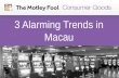 3 Alarming Trends in Macau. Gaming Revenue Is Falling Off a Cliff Gaming revenue has dropped to levels not seen since 2011. February gaming revenue fell.