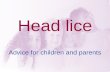 Head lice Advice for children and parents. 2 Outline What are head lice? What are nits? How do we get head lice? How do I know if I have head lice? Detection