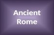 Ancient Rome. Bellringer Complete Geography Packet from last class.
