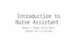 Introduction to Nurse Assistant Module 1 (Green Skills Book) Chapter 1& 2 in Palliam.
