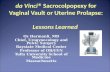 Da Vinci ® Sacrocolpopexy for Vaginal Vault or Uterine Prolapse: Lessons Learned Oz Harmanli, MD Chief, Urogynecology and Pelvic Surgery Baystate Medical.