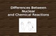 Differences Between Nuclear and Chemical Reactions.