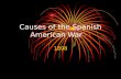 Causes of the Spanish American War 1898. Humanitarian Concerns Stories of cruel treatment of Cubans by the Spanish – poverty, starvation, imprisonment.