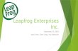 Leapfrog Enterprises Inc. November 20, 2014 Yuan Chen, Chen Liang, Yiqi (Delia) Ye.