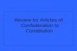 Review for Articles of Confederation to Constitution