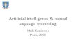 Artificial intelligence & natural language processing Mark Sanderson Porto, 2000.