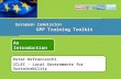 Peter Defranceschi ICLEI - Local Governments for Sustainability An Introduction European Commission GPP Training Toolkit.