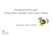 Assessments and Education Health and Care Plans Autumn Term 2014.