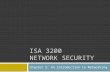 ISA 3200 NETWORK SECURITY Chapter 2: An Introduction to Networking