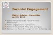 Parental Engagement District Advisory Committee April 8, 2015 National Standards for Family-School Partnerships Family Engagement Framework Parent Involvement.