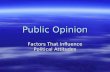 Public Opinion Factors That Influence Political Attitudes.