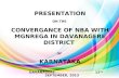 PRESENTATION ON THE CONVERGANCE OF NBA WITH MGNREGA IN DAVANAGERE DISTRICT OF KARNATAKA DAVANAGERE 12 TH SEPTEMBER, 2013.