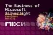 Founded in 2004 Interactive Application Development Flash, Silverlight 1.0, 2 Project Highlights Top Banana – Silverlight, MIX Keynote AOL Webmail & Controls.