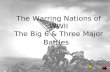 The Warring Nations of WWII The Big 6 & Three Major Battles.